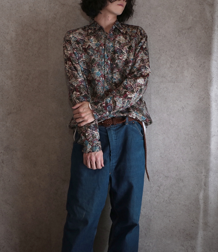 柄シャツ 古着 通販