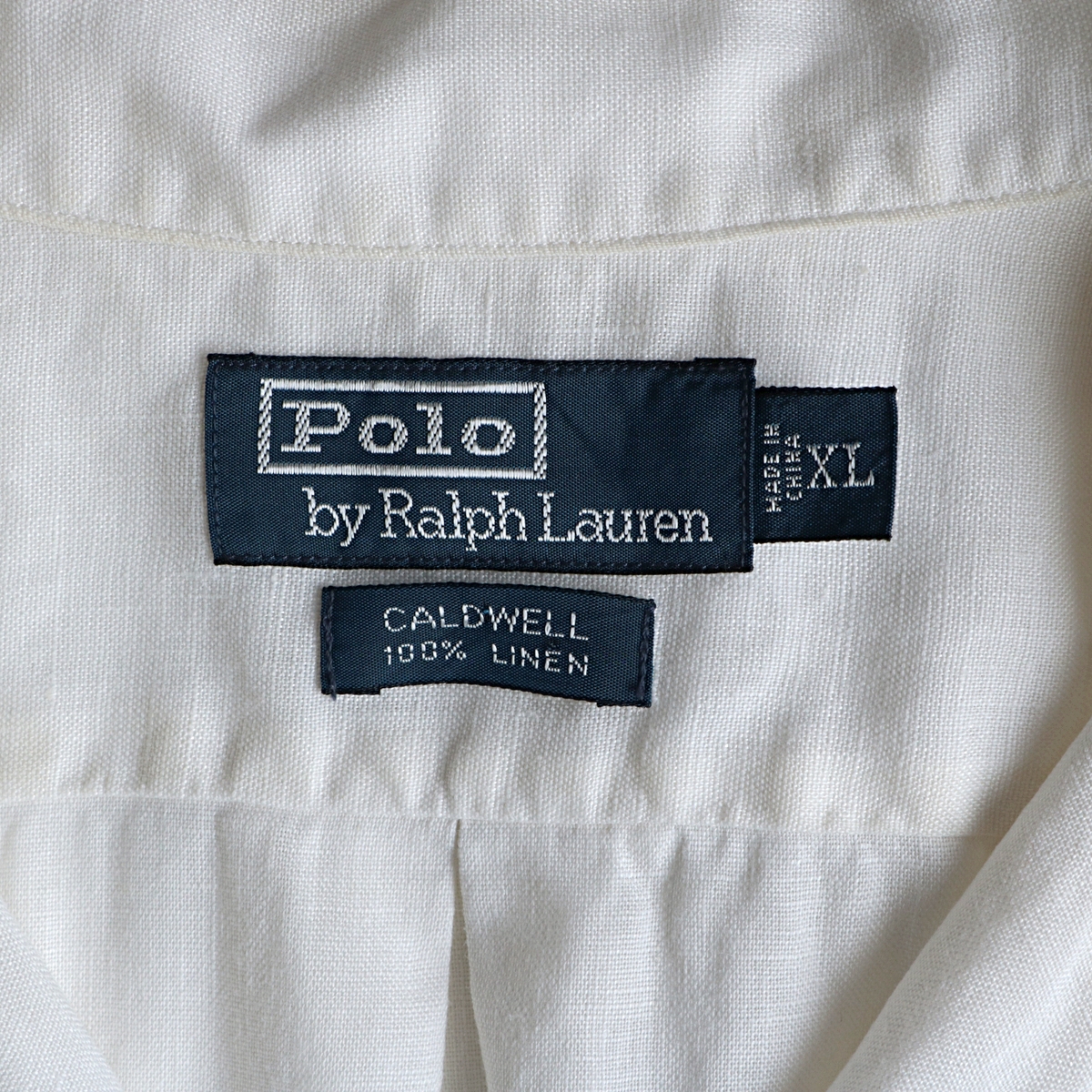 90s POLO Ralph Lauren ラルフローレン 半袖 リネン シャツ 希少サイズ 