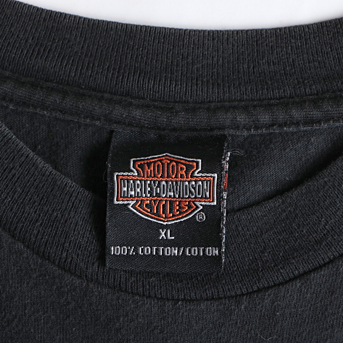 Harley-Davidson ハーレーダビッドソン 両面 usa製 ファイヤーパターン 半袖 Tシャツ 古着 used – khaki