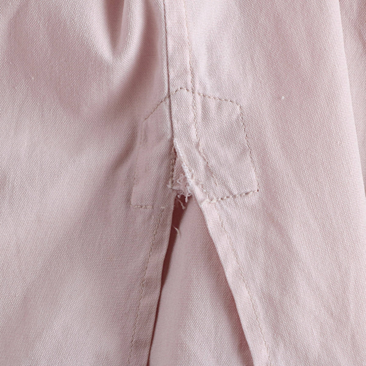 40s vintage ソリッドカラー グランパシャツ ロング丈 古着 ビンテージ 
