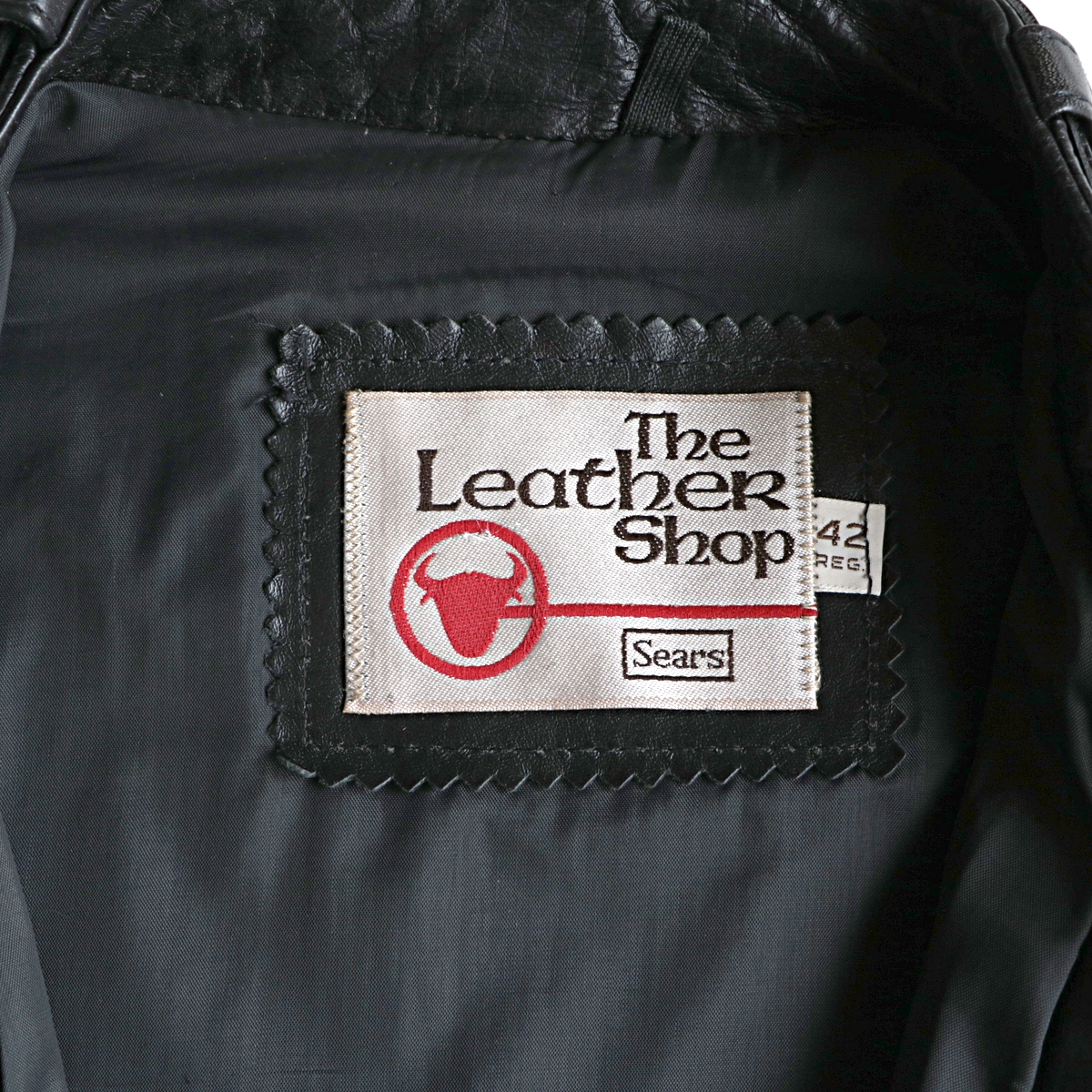 70s vintage sears ”the leather shop” シングル レザー ライダース ...