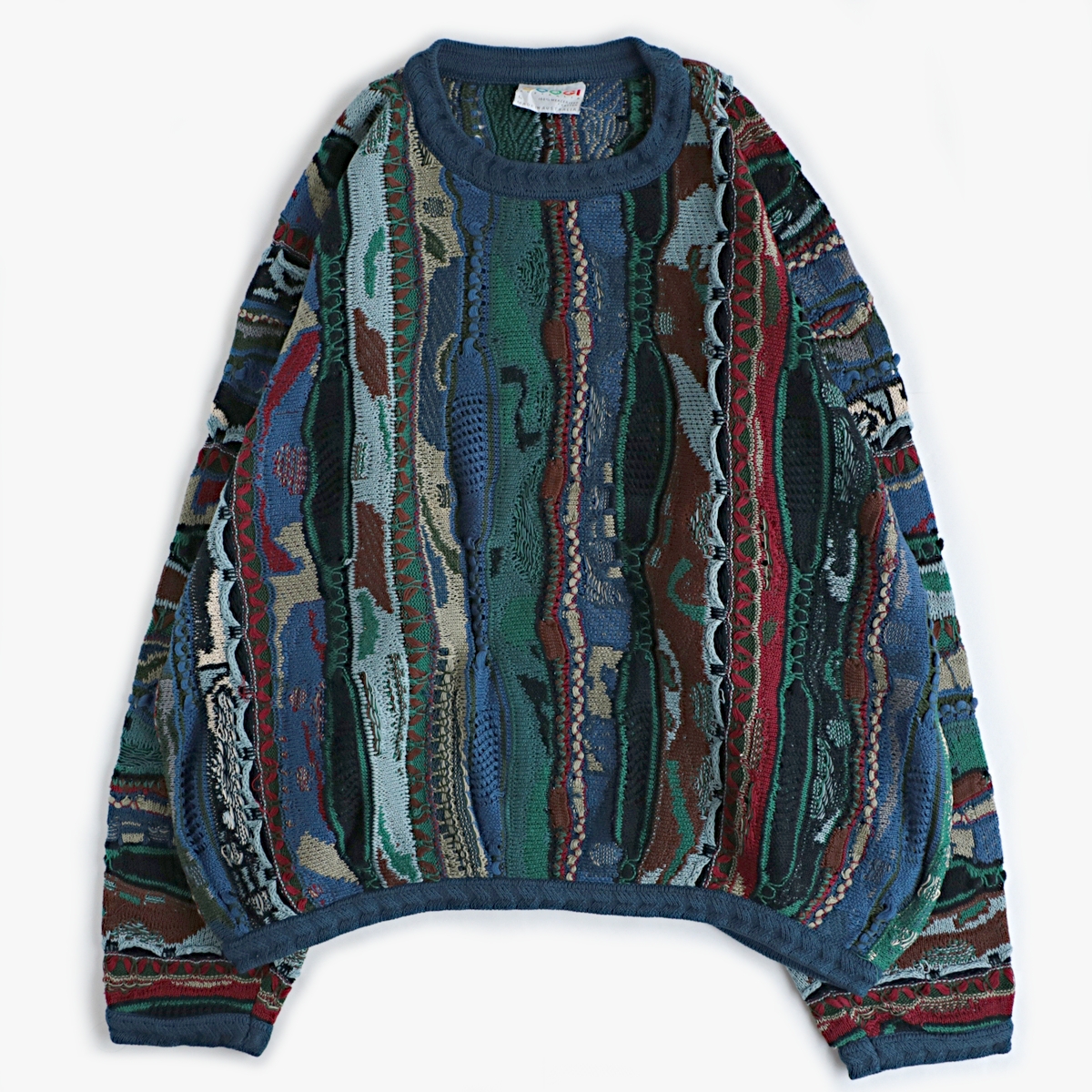 流行に coogi クージー ニット 3D 総柄 柄ニット ecousarecycling.com