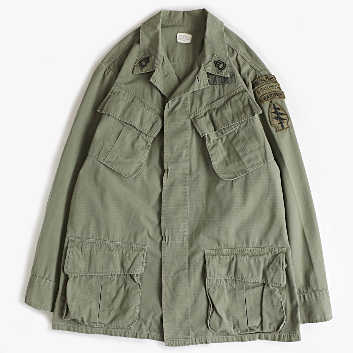 vintage 69s 米軍 U.S.Army ジャングル ファティーグ ミリタリー ジャケット 4th 古着 used – khaki select  clothing｜古着 通販