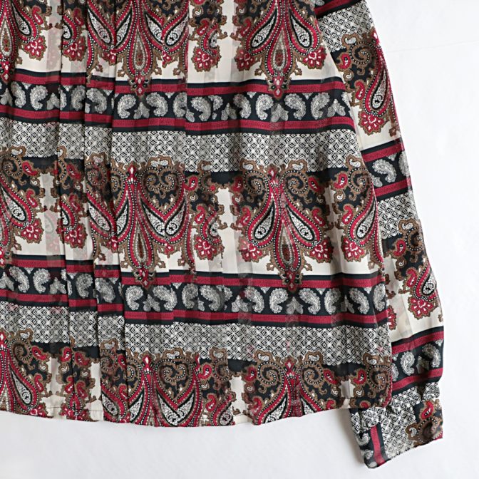 90s 総柄 古着 トップス レディース