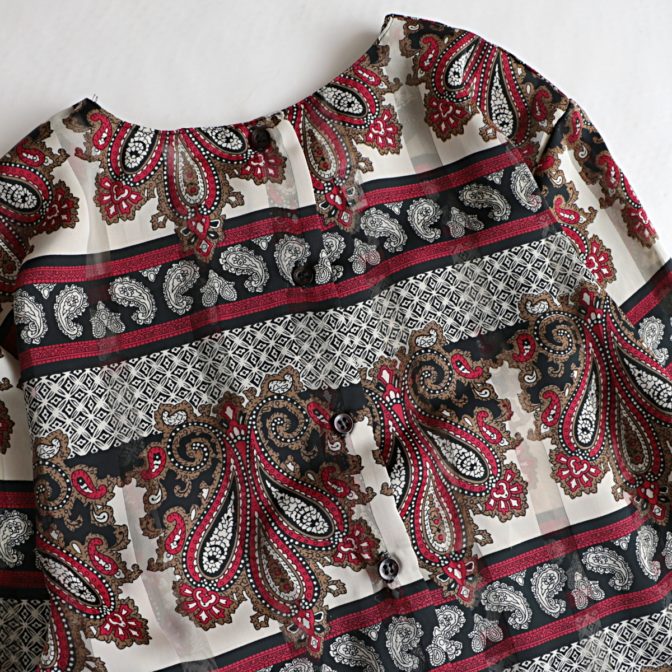 90s 総柄 古着 トップス レディース