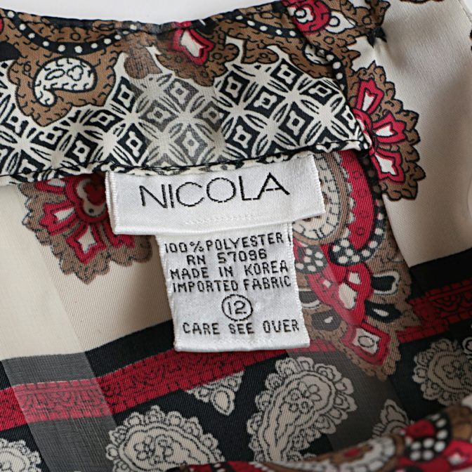 90s 総柄 古着 トップス レディース