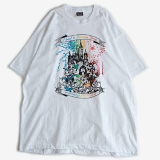 90s  記念 ミッキー ミニー キャラクタープリント 半袖 Tシャツ USA製 古着 used