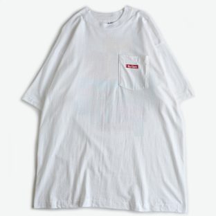 90s Marlboro マールボロ 背面＆ロゴ プリント ポケット付き 半袖 Tシャツ 古着 used