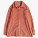 コーデュロイ シャツ 太畝 オレンジ