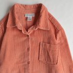 コーデュロイ シャツ 太畝 オレンジ