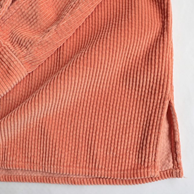 コーデュロイ シャツ 太畝 オレンジ