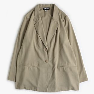 90s SAG HARBOR テーラード 2ボタン ポリレーヨン ジャケット 古着 used