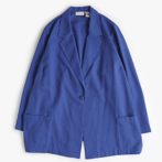 古着 テーラードジャケット レディース 青