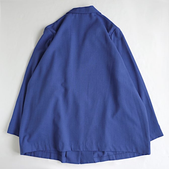 古着 テーラードジャケット レディース 青