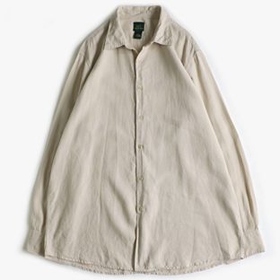 非公開: Marshall fields “solid” リネン 長袖 シャツ 古着 used