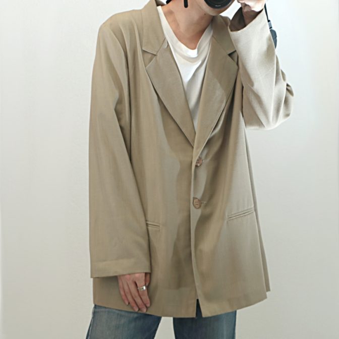 90s 古着 テーラードジャケット レディース