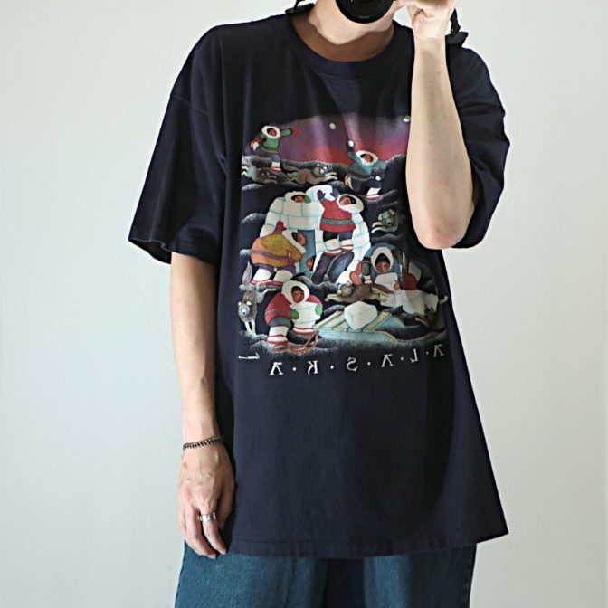90s アラスカ プリント Tシャツ