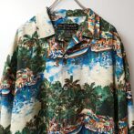 総柄 アロハ シルク シャツ リゾート