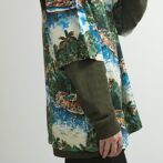 総柄 アロハ シルク シャツ リゾート