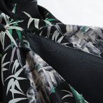 総柄 半袖 シャツ 虎 和柄 黒