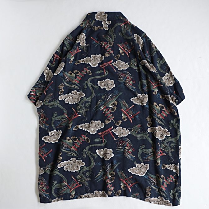 80s ケニントン アロハ シャツ 龍 古着