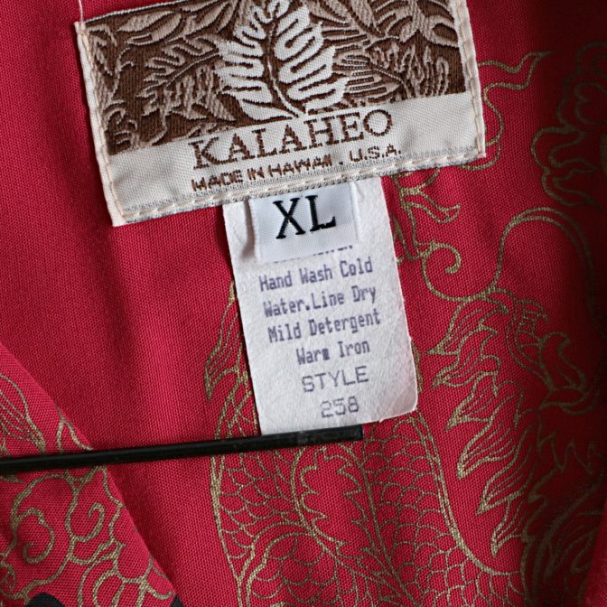 カラヘオ アロハシャツ レーヨン ハワイ