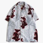 総柄 アロハシャツ 龍 メンズ