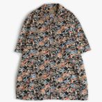 柄 シルク シャツ 古着 ブランド