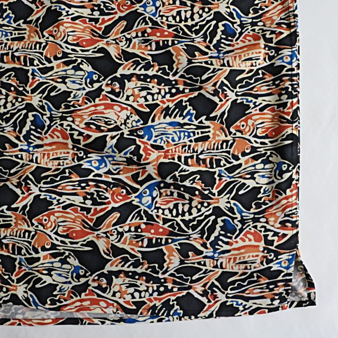 柄 シルク シャツ 古着 ブランド