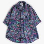 総柄 シャツ 総柄 90s 80s レディース