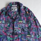 総柄 シャツ 総柄 90s 80s レディース