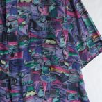 総柄 シャツ 総柄 90s 80s レディース