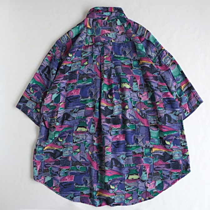 総柄 シャツ 総柄 90s 80s レディース