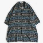 柄 シャツ レーヨン 古着 メンズ