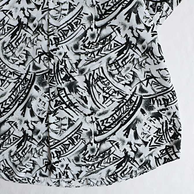 古着 総柄 半袖 シャツ アブストラクト