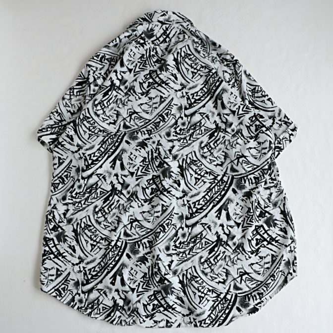 古着 総柄 半袖 シャツ アブストラクト