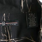 総柄 シャツ 古着 黒 メンズ