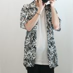 古着 総柄 半袖 シャツ アブストラクト