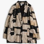 柄 ジャケット レーヨン 古着 90s