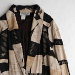 柄 ジャケット レーヨン 古着 90s