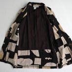 柄 ジャケット レーヨン 古着 90s