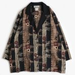 アブストラクト 柄 ジャケット 古着 90s