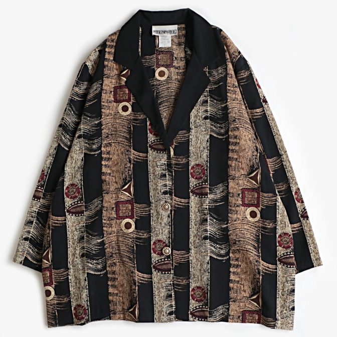 アブストラクト 柄 ジャケット 古着 90s