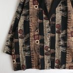 アブストラクト 柄 ジャケット 古着 90s