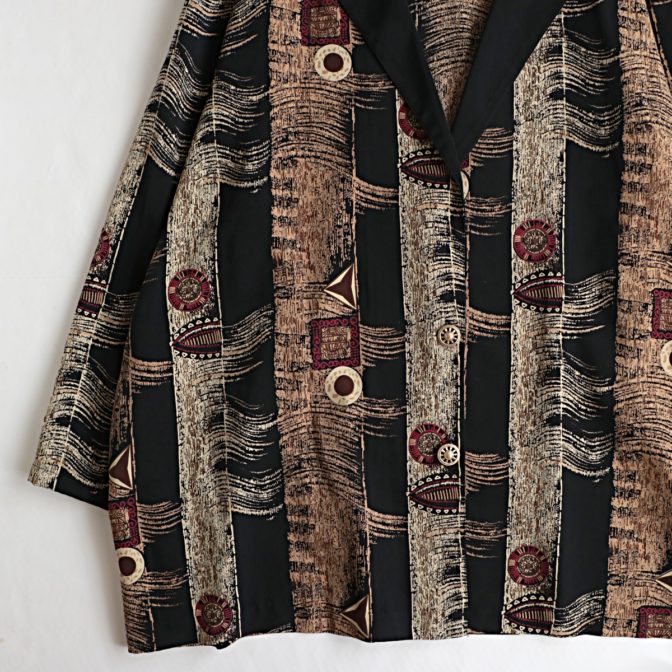 アブストラクト 柄 ジャケット 古着 90s