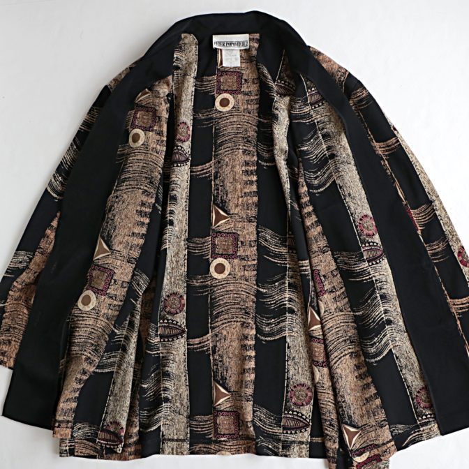 アブストラクト 柄 ジャケット 古着 90s