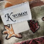 総柄 カーディガン 羽織 ガウン 古着