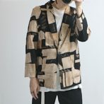 柄 ジャケット レーヨン 古着 90s