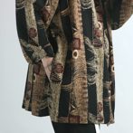 アブストラクト 柄 ジャケット 古着 90s