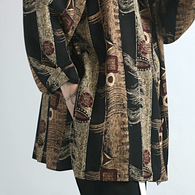 アブストラクト 柄 ジャケット 古着 90s